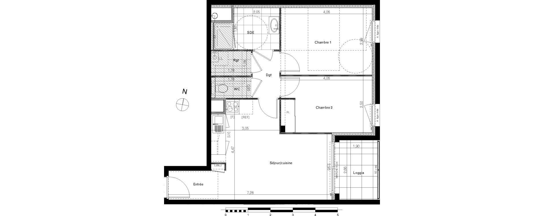 Appartement T3 de 55,72 m2 &agrave; Bruz Le vert buisson