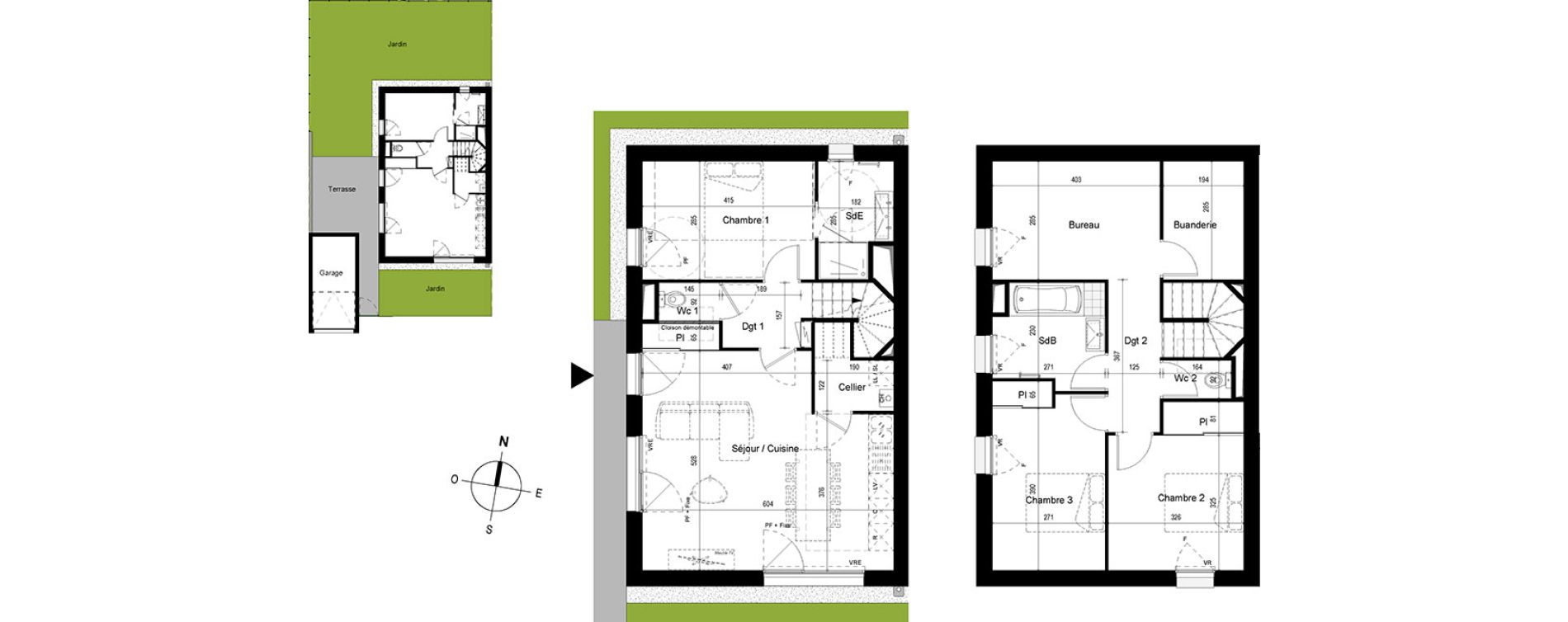 Maison T4 de 107,70 m2 &agrave; Cesson-S&eacute;vign&eacute; Centre