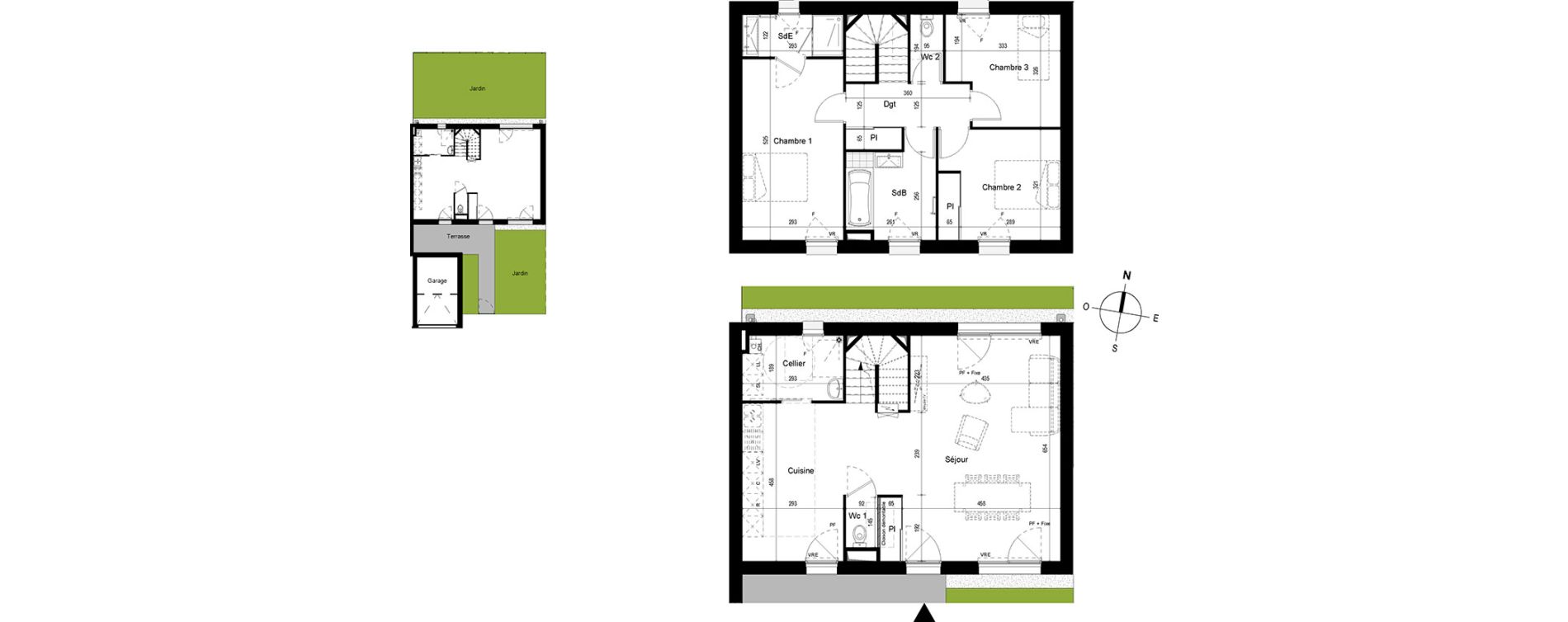 Maison T4 de 112,88 m2 &agrave; Cesson-S&eacute;vign&eacute; Centre
