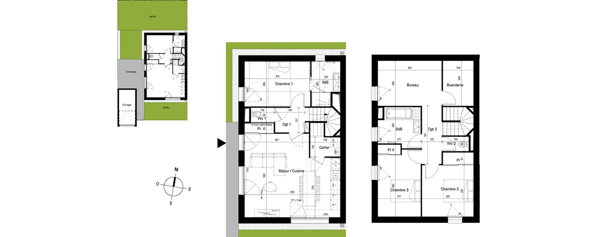 Maison T4 de 107,70 m2 &agrave; Cesson-S&eacute;vign&eacute; Centre