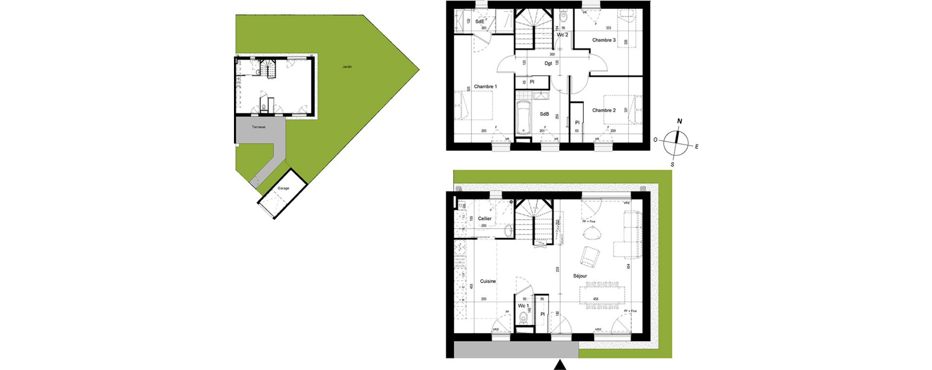 Maison T4 de 112,88 m2 &agrave; Cesson-S&eacute;vign&eacute; Centre