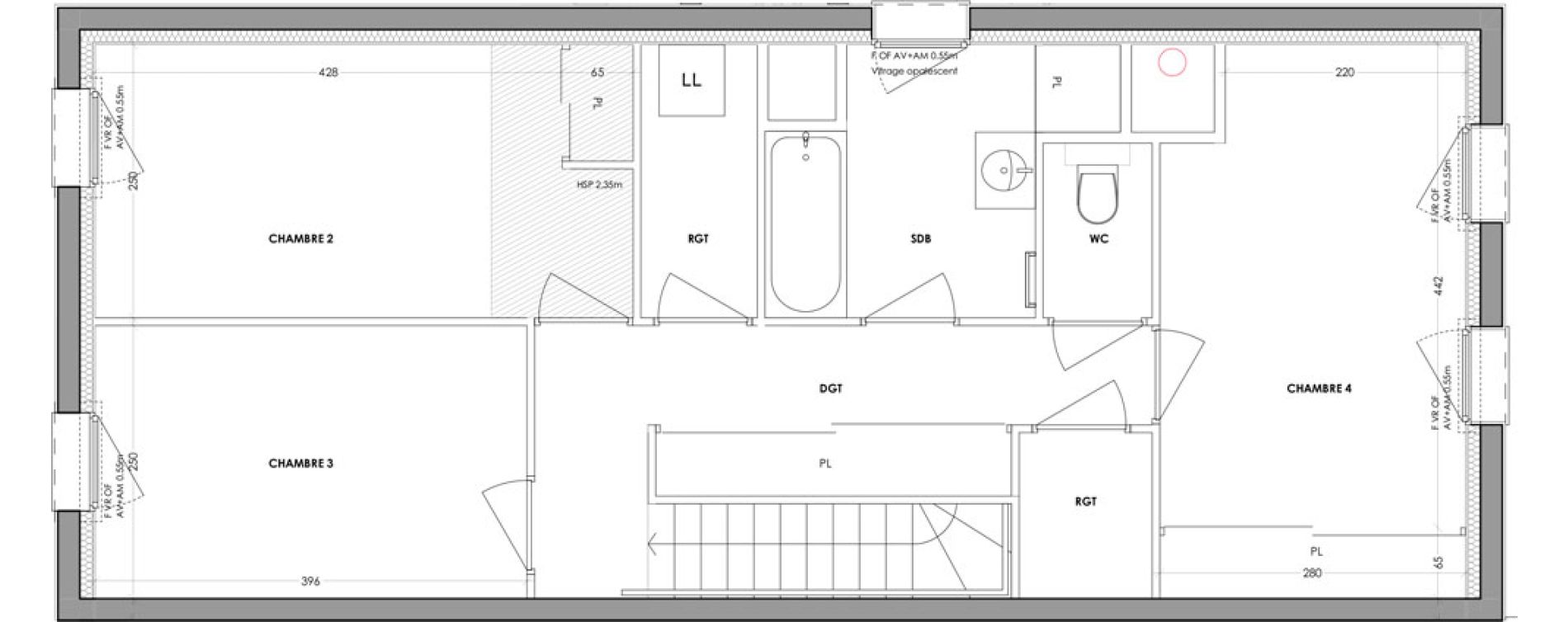 Duplex T5 de 114,81 m2 &agrave; Chantepie Bocage citadin