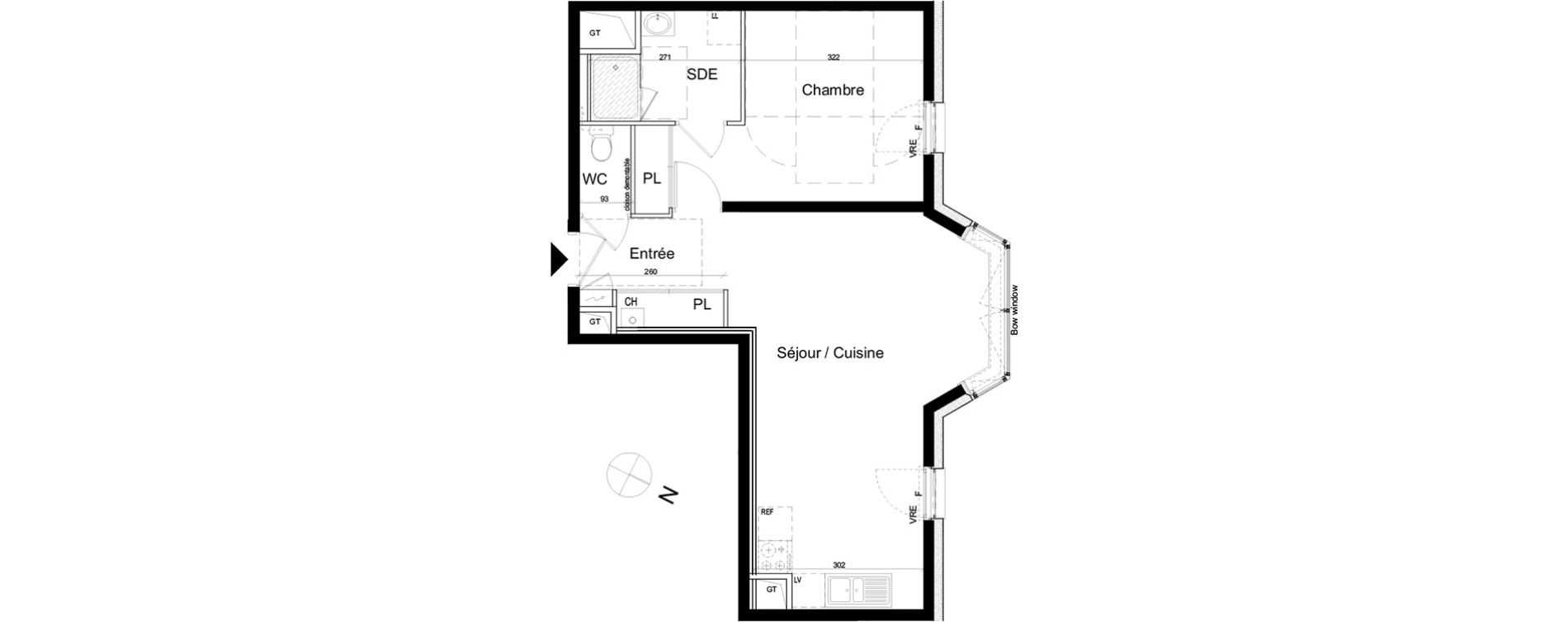 Appartement T2 de 50,74 m2 &agrave; Dinard Dinard centre ville