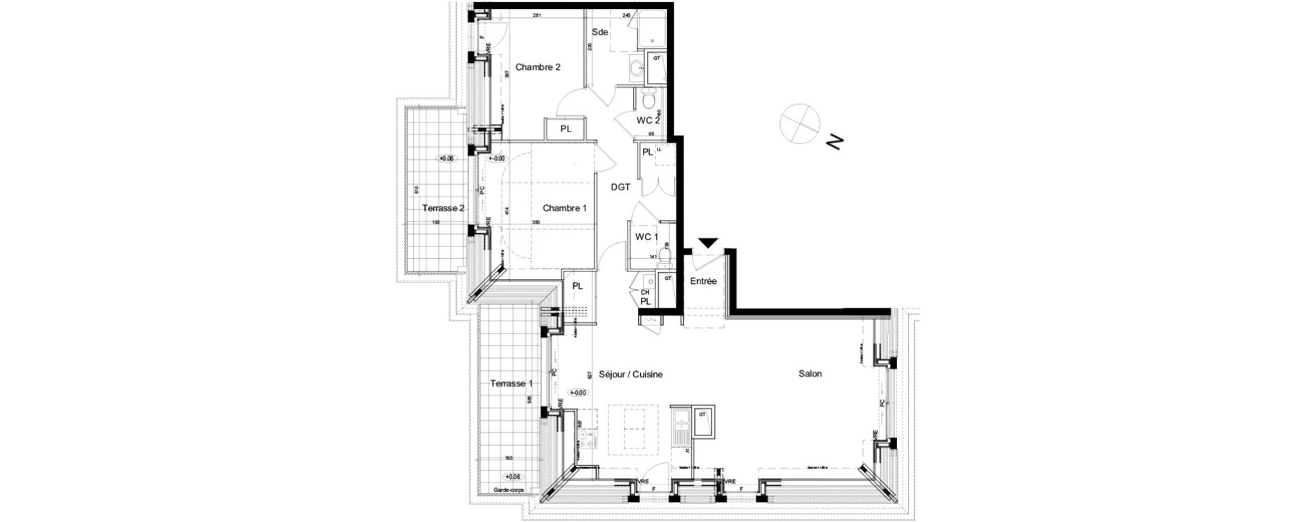 Appartement T4 de 88,91 m2 &agrave; Dinard Dinard centre ville