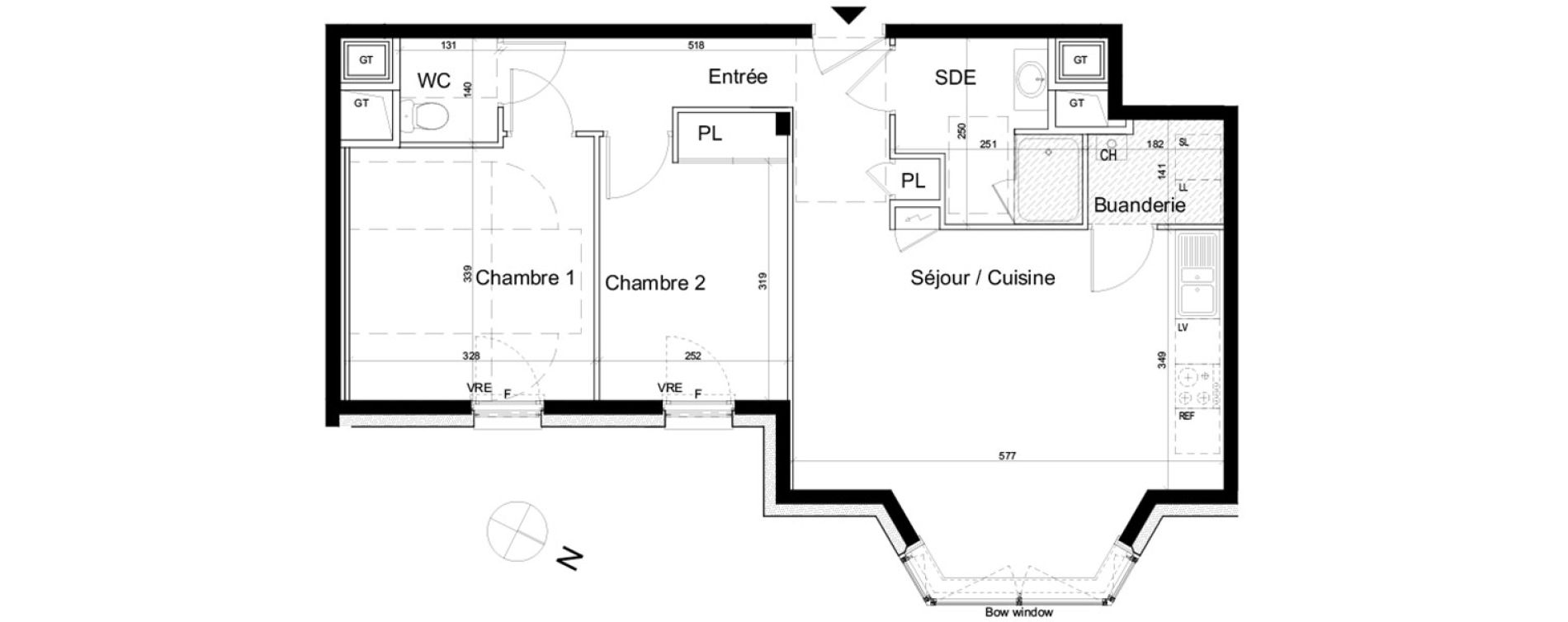 Appartement T3 de 61,39 m2 &agrave; Dinard Dinard centre ville
