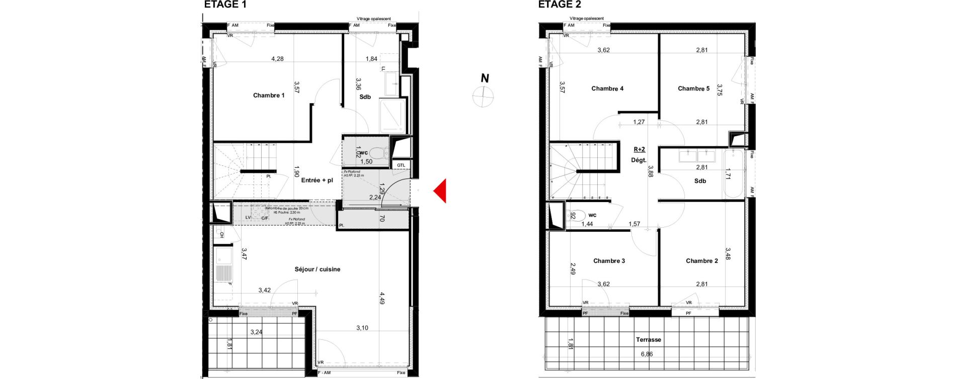 Appartement T6 de 111,54 m2 &agrave; Dinard Saint enogat