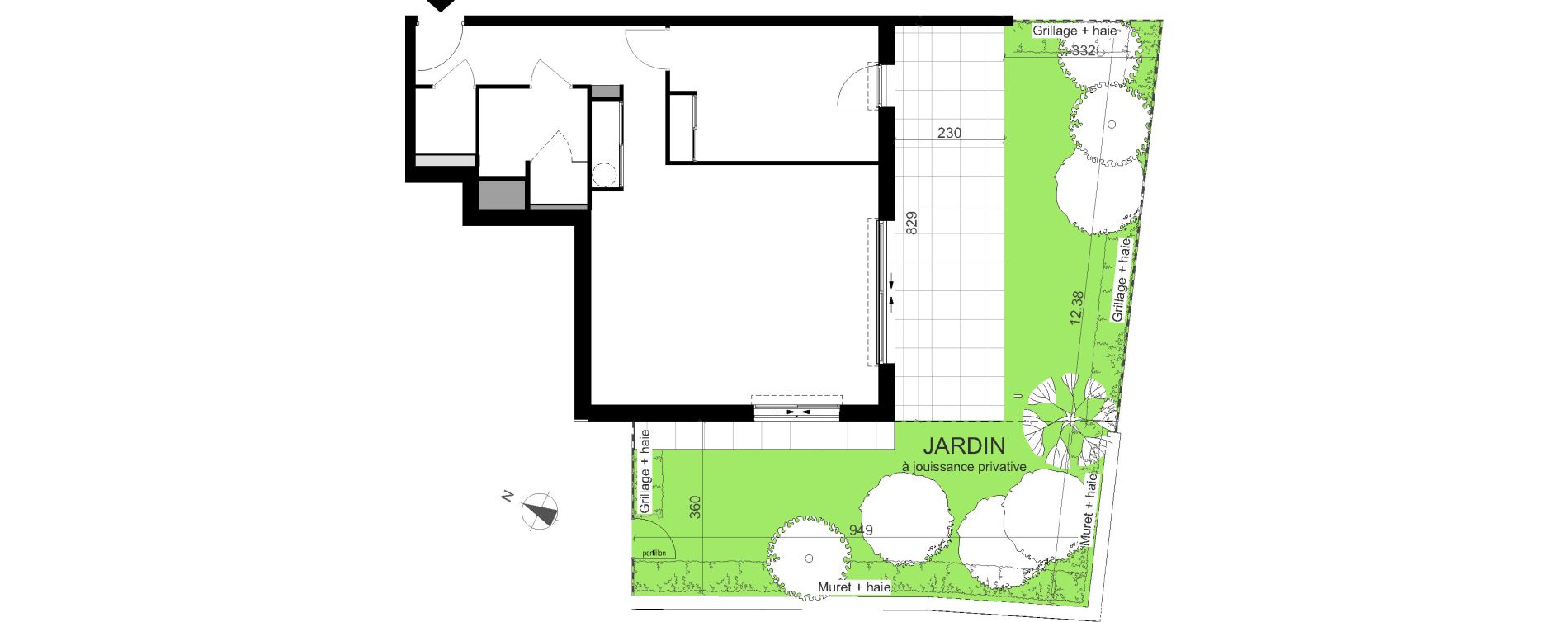 Appartement T2 de 58,19 m2 &agrave; Dinard Saint enogat
