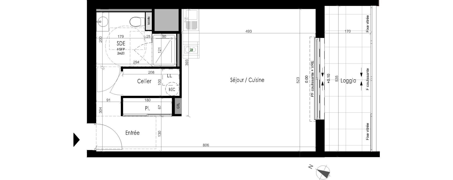 Appartement T1 de 39,71 m2 &agrave; Dinard Saint enogat