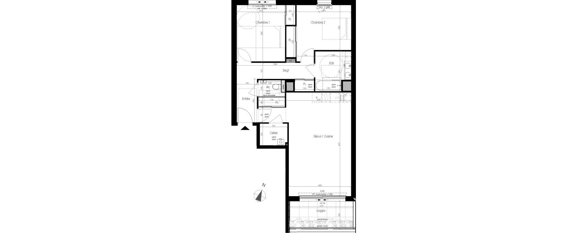 Appartement T3 de 76,06 m2 &agrave; Dinard Saint enogat