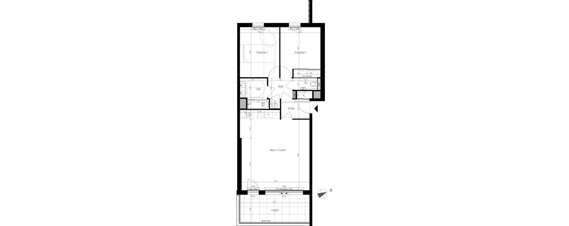 Appartement T3 de 72,58 m2 &agrave; Dinard Saint enogat