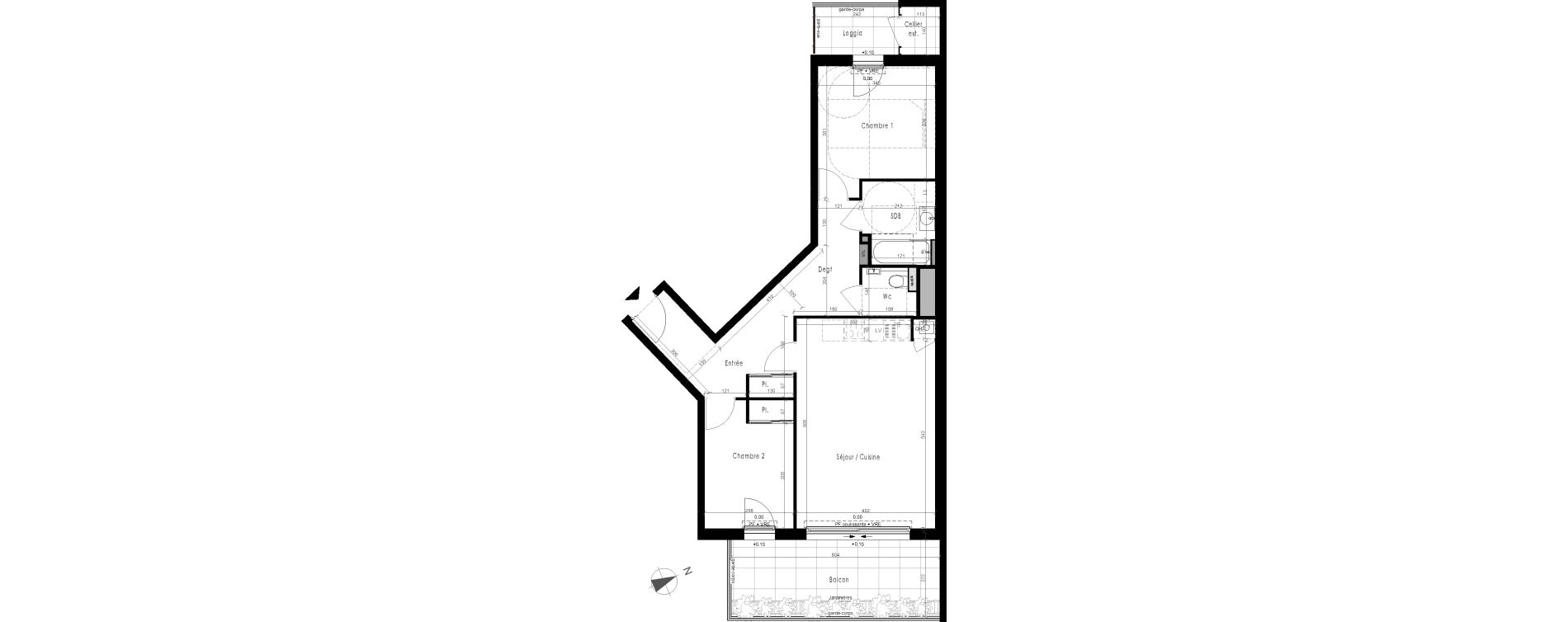 Appartement T3 de 67,31 m2 &agrave; Dinard Saint enogat