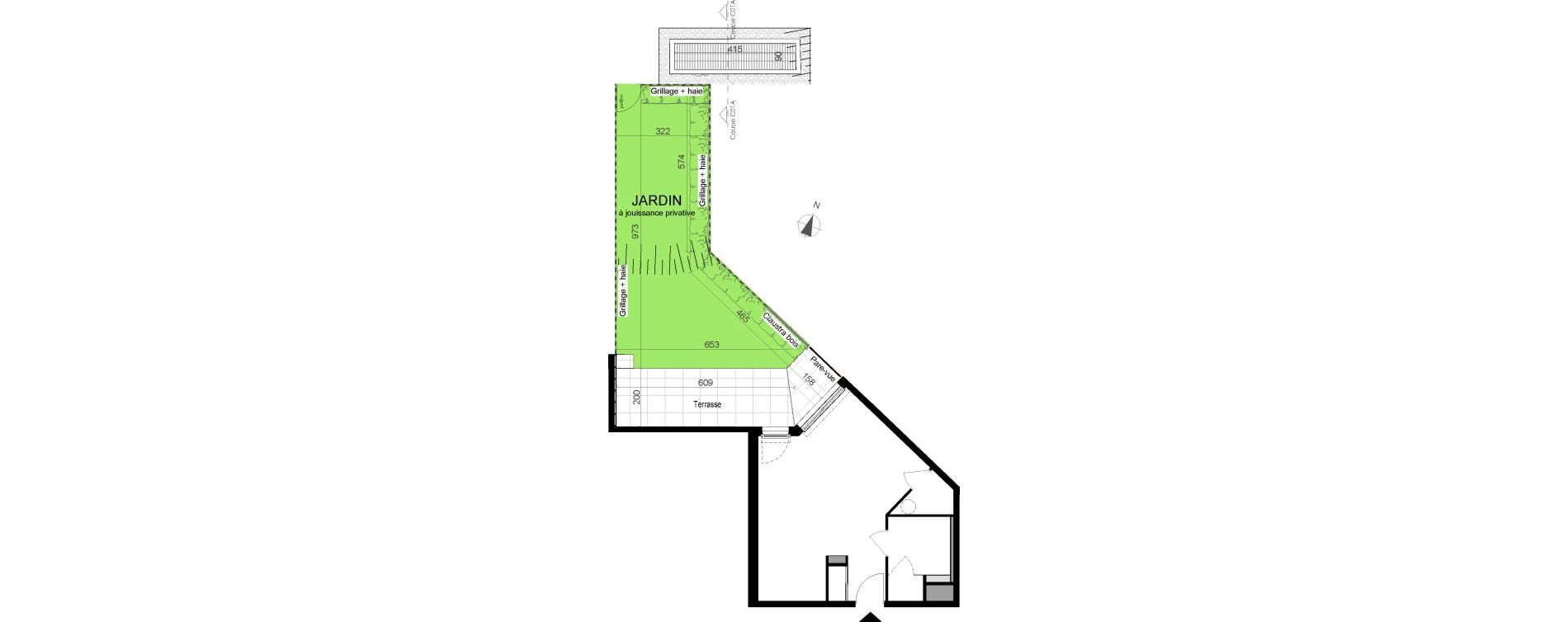 Appartement T1 de 36,82 m2 &agrave; Dinard Saint enogat