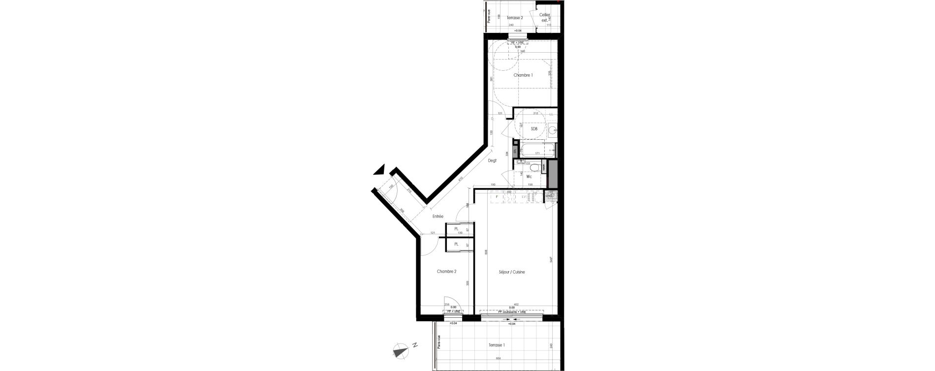 Appartement T3 de 67,31 m2 &agrave; Dinard Saint enogat