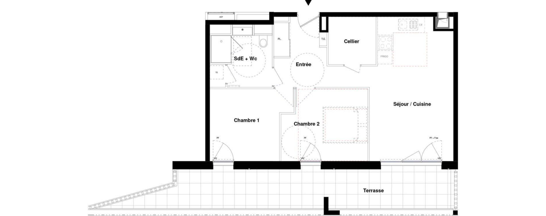 Appartement T3 de 65,41 m2 &agrave; Rennes Rennes jules ferry