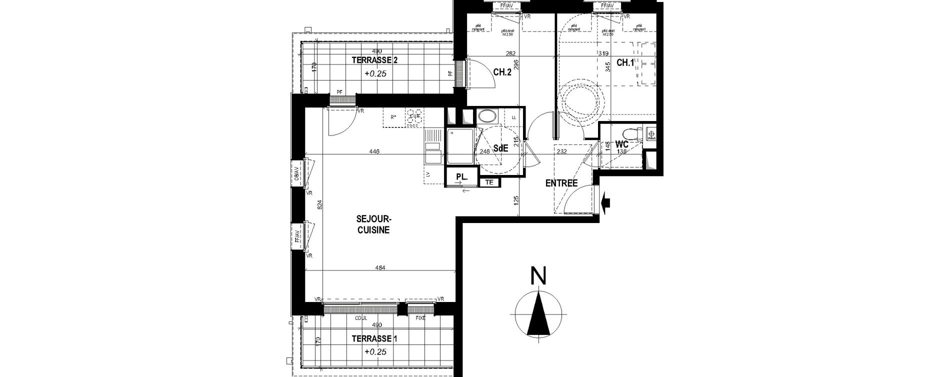 Appartement T3 de 65,31 m2 &agrave; Saint-Erblon Centre