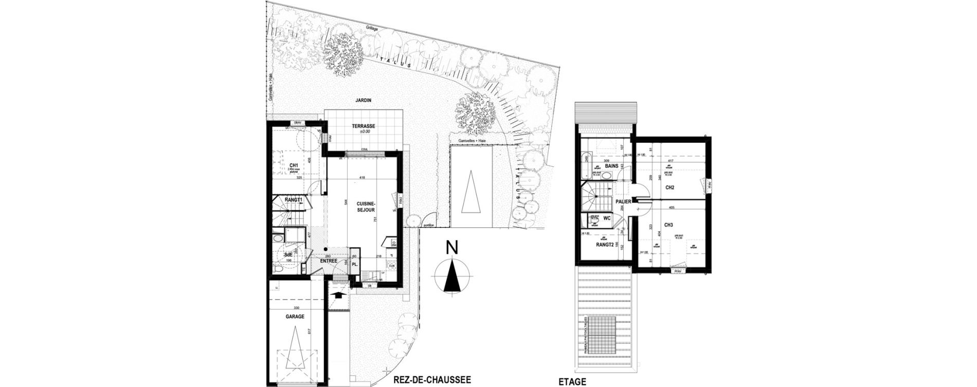 Maison T4 de 89,60 m2 &agrave; Saint-Erblon Centre