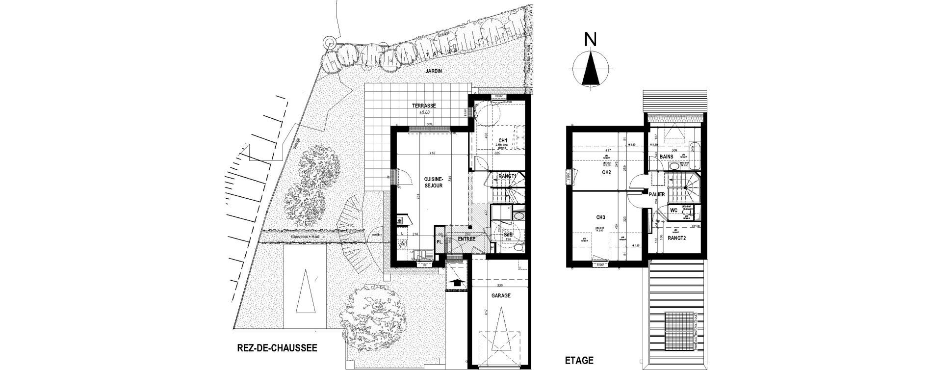 Maison T4 de 89,59 m2 &agrave; Saint-Erblon Centre