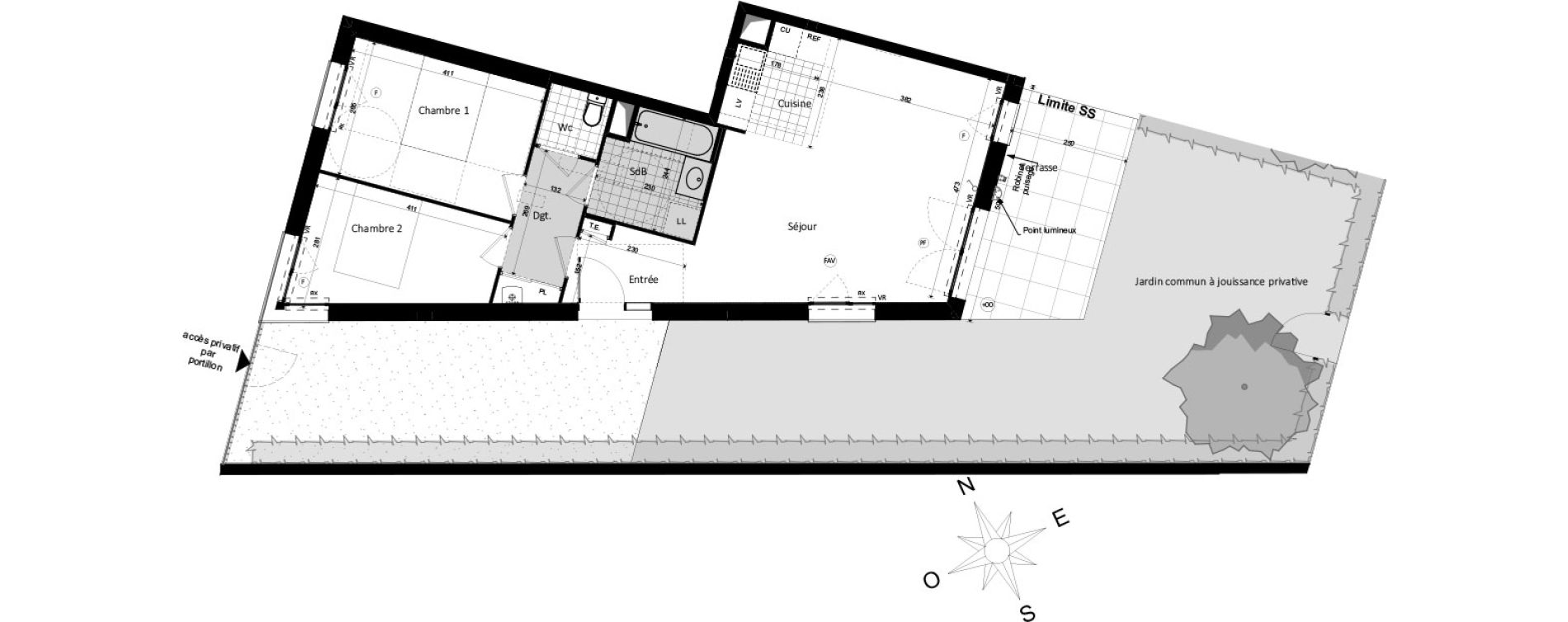 Appartement T3 de 64,96 m2 &agrave; Saint-Jacques-De-La-Lande Centre