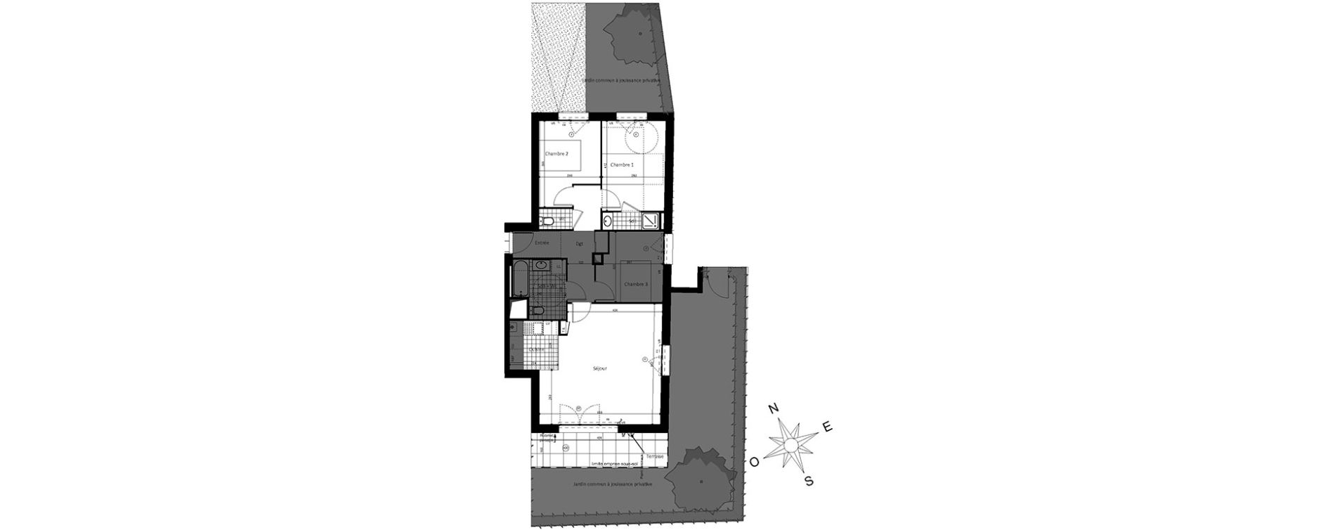 Appartement T4 de 83,24 m2 &agrave; Saint-Jacques-De-La-Lande Centre