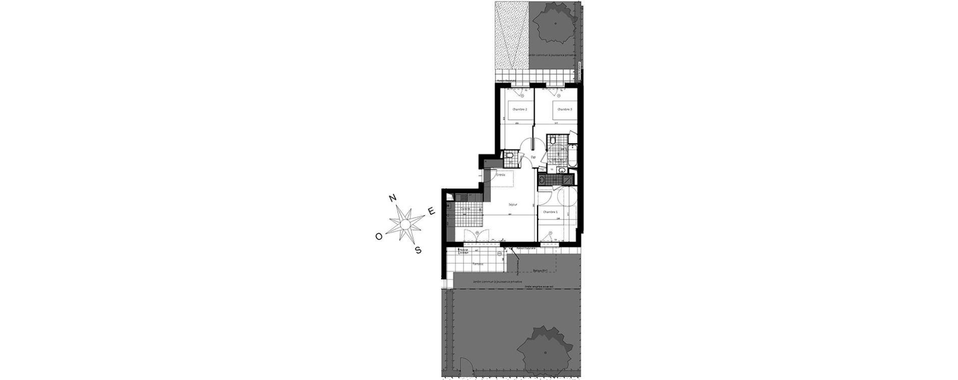 Appartement T4 de 78,88 m2 &agrave; Saint-Jacques-De-La-Lande Centre