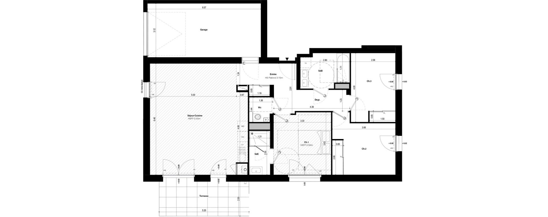 Appartement T4 de 90,52 m2 &agrave; Saint-Jacques-De-La-Lande Le pigeon blanc