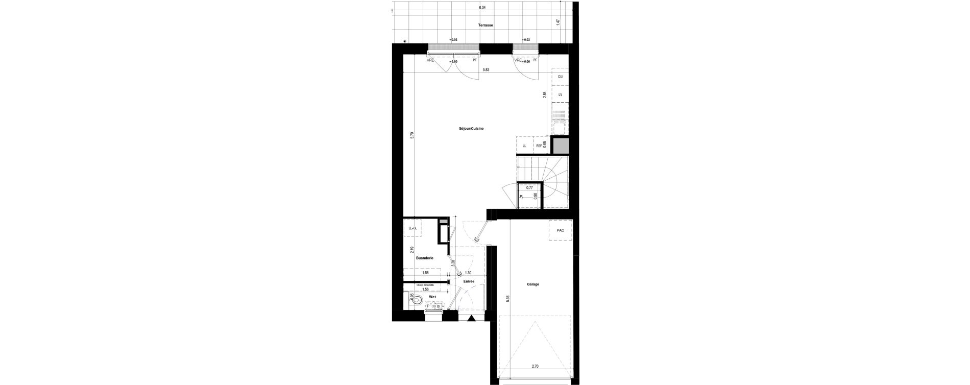 Maison T4 de 84,90 m2 &agrave; Saint-Jacques-De-La-Lande Le pigeon blanc