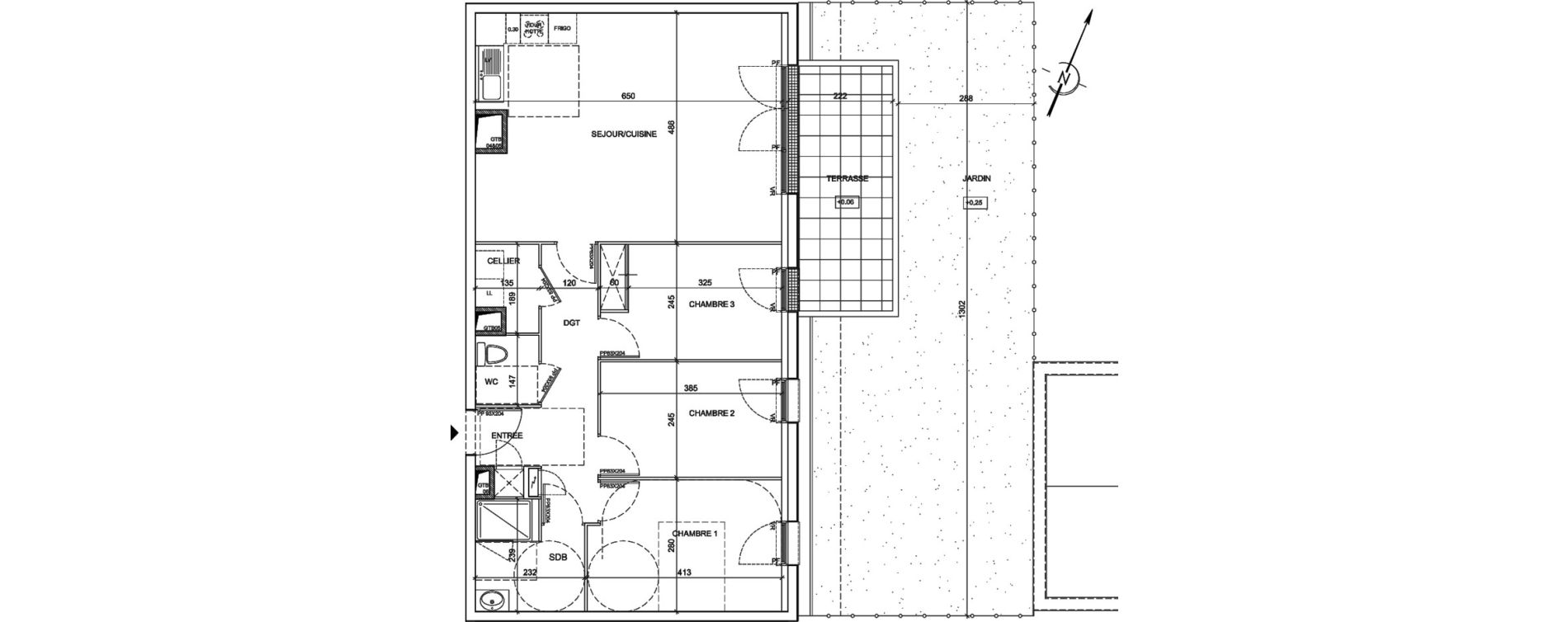 Appartement T4 de 79,50 m2 &agrave; Saint-Malo La hulotais