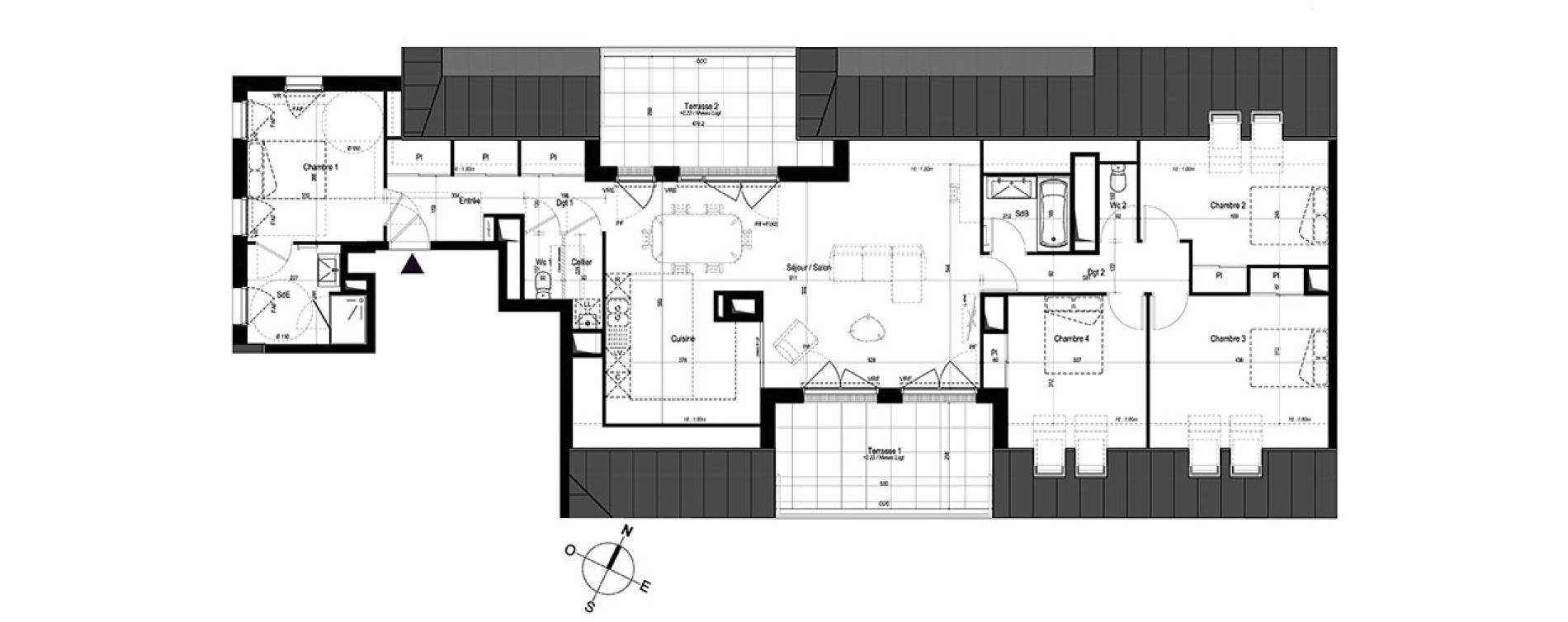 Appartement T5 de 127,83 m2 &agrave; Saint-Malo La marne