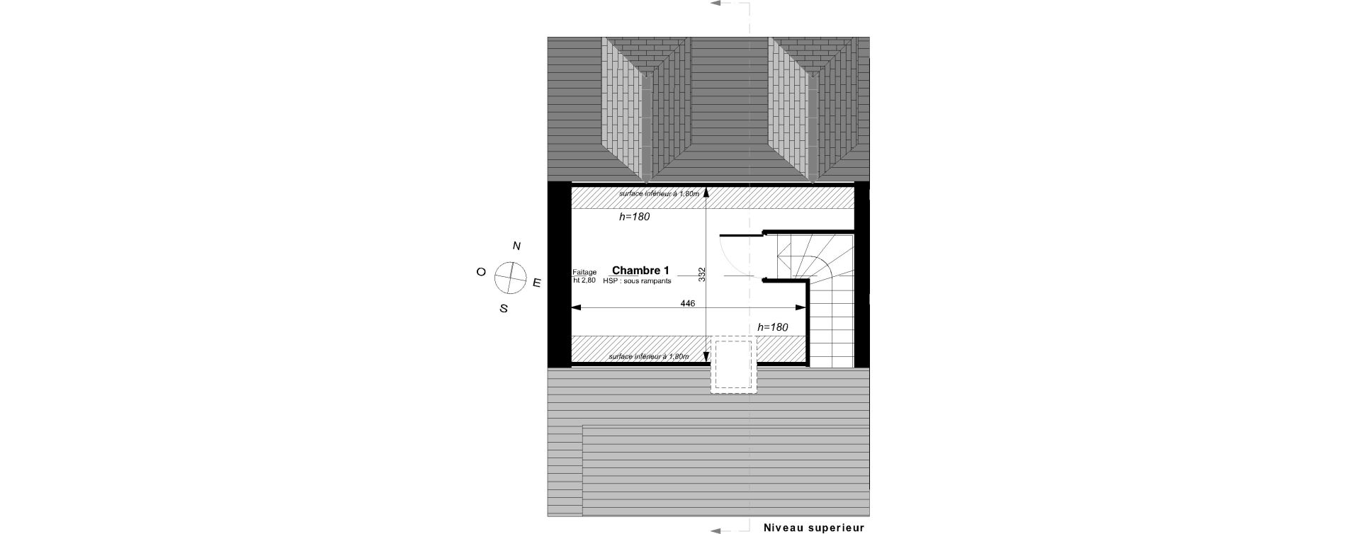 Duplex T1 de 49,19 m2 &agrave; Saint-Malo Intra-muros