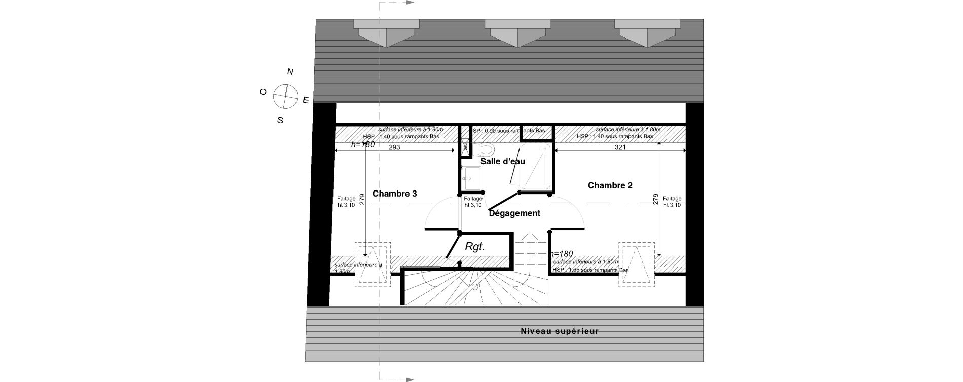 Duplex T4 de 73,23 m2 &agrave; Saint-Malo Intra-muros