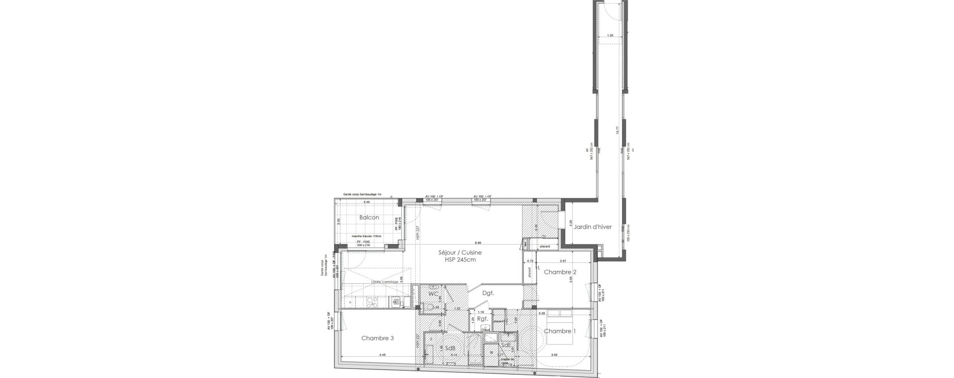 Appartement T4 de 122,50 m2 &agrave; Saint-Malo Saint-servan