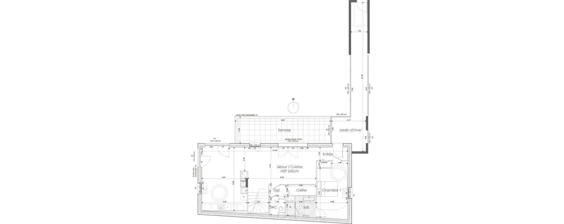 Duplex T5 de 158,50 m2 &agrave; Saint-Malo Saint-servan