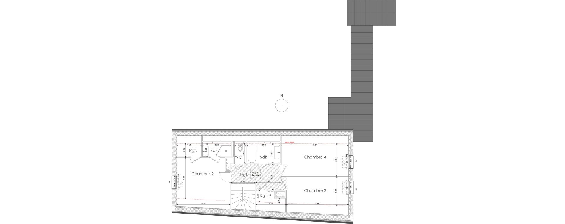 Duplex T5 de 158,50 m2 &agrave; Saint-Malo Saint-servan