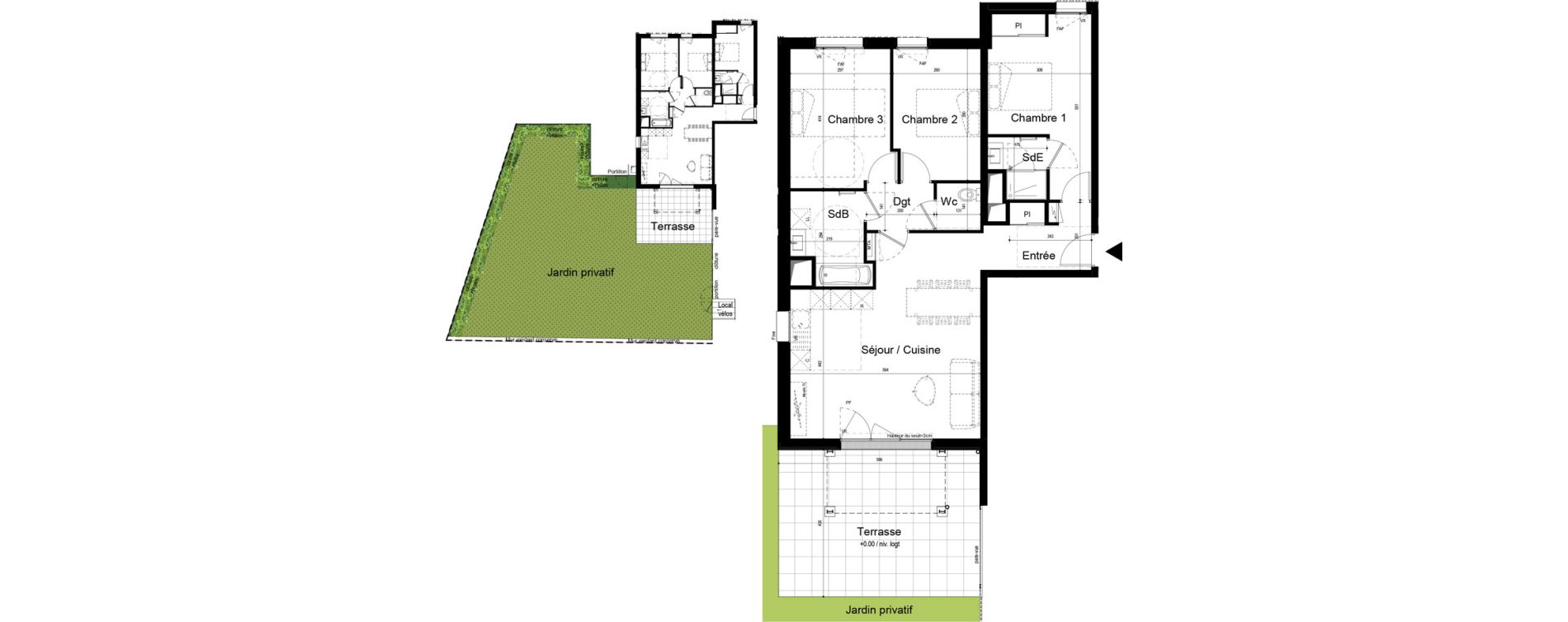 Appartement T4 de 84,83 m2 &agrave; Saint-Malo Param&eacute;