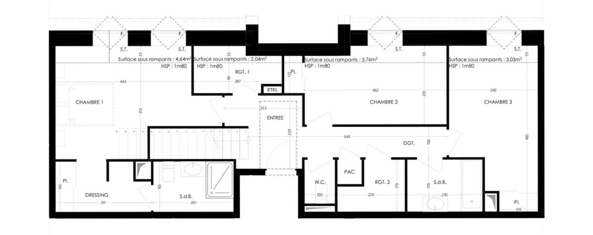 Duplex T4 de 105,16 m2 &agrave; Saint-Malo Le rosais