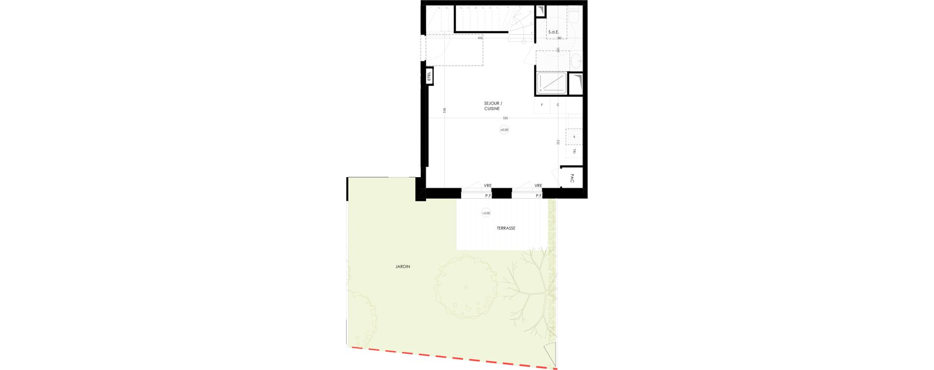 Duplex T4 de 79,04 m2 &agrave; Saint-Malo Le rosais