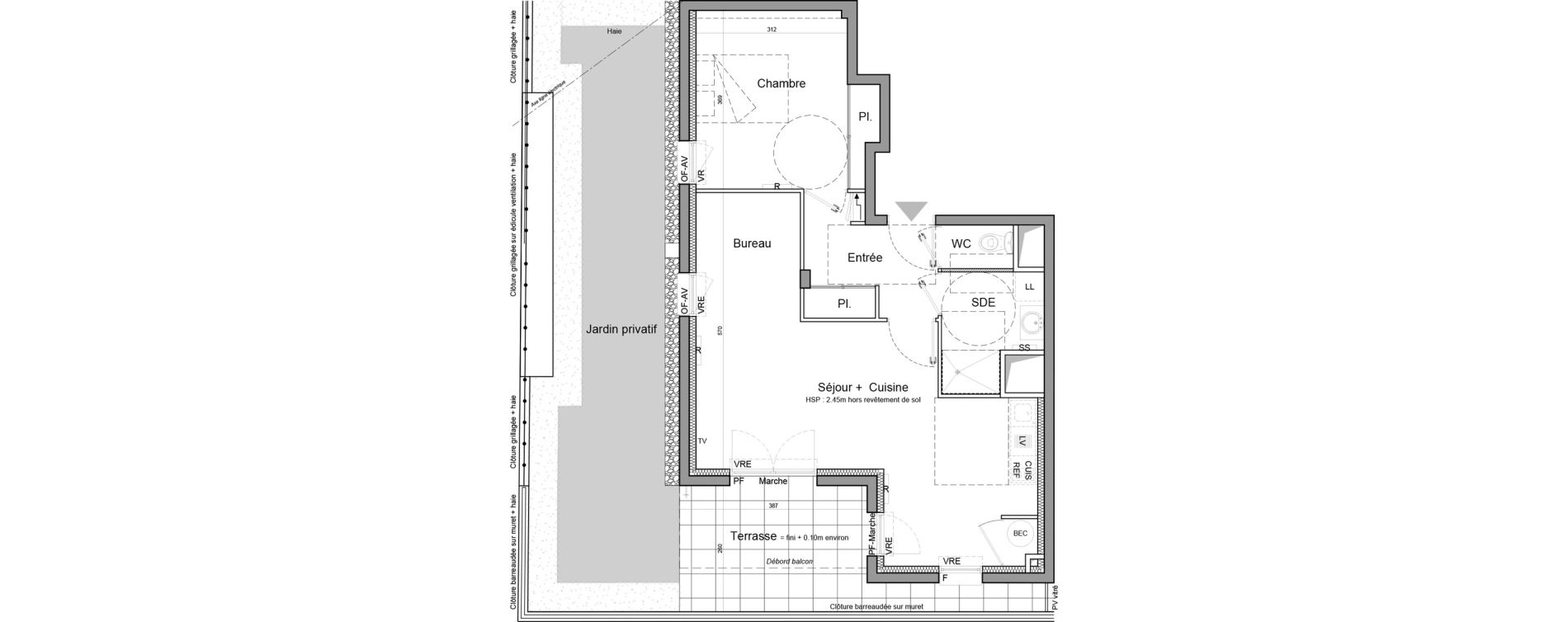 Appartement T2 de 54,10 m2 &agrave; Vezin-Le-Coquet Centre