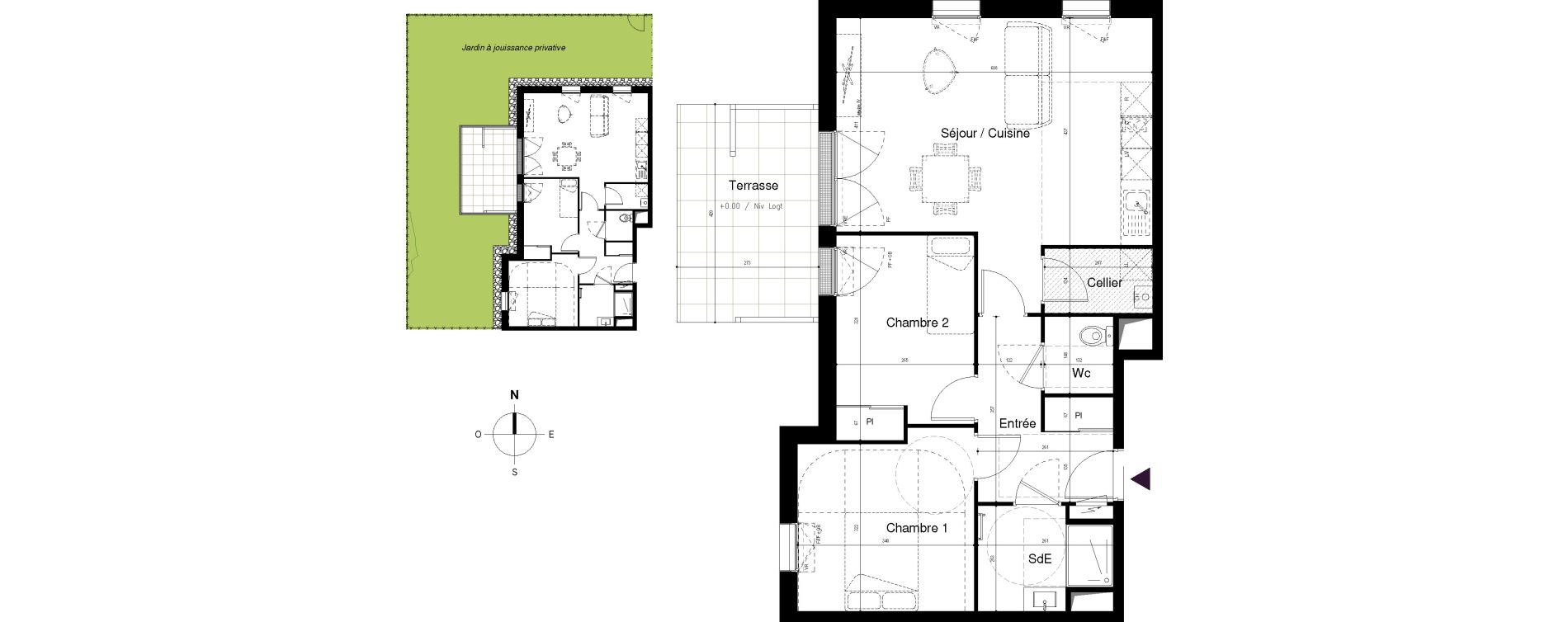 Appartement T3 de 65,01 m2 &agrave; Vitr&eacute; Centre