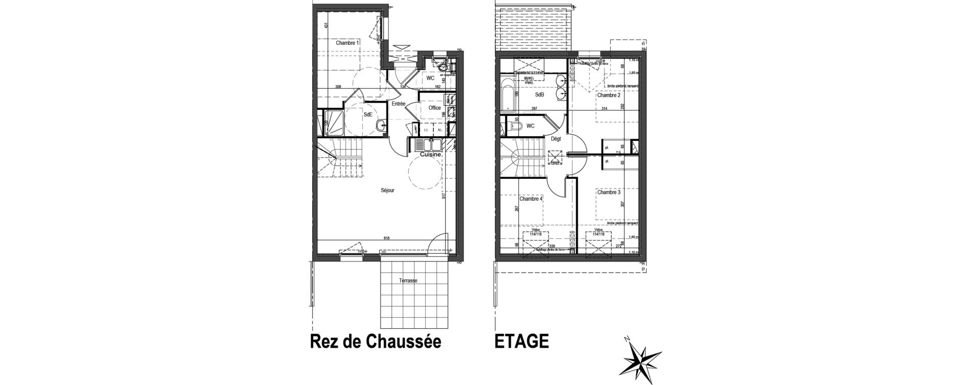 Maison T5 de 95,29 m2 &agrave; Baden Centre