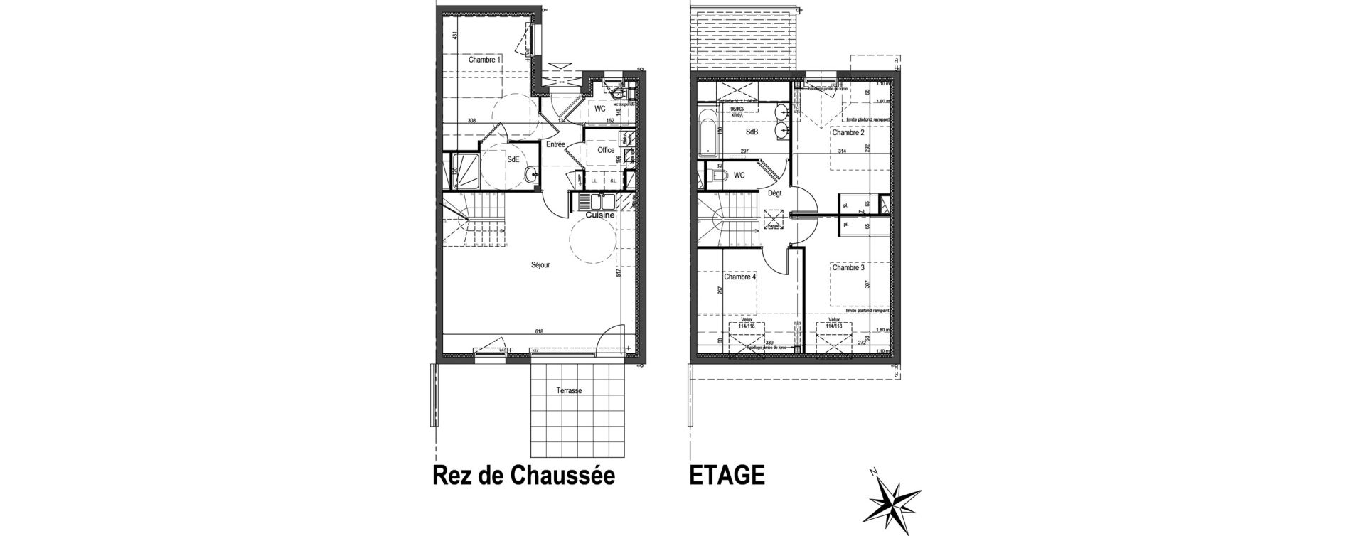 Maison T5 de 95,29 m2 &agrave; Baden Centre