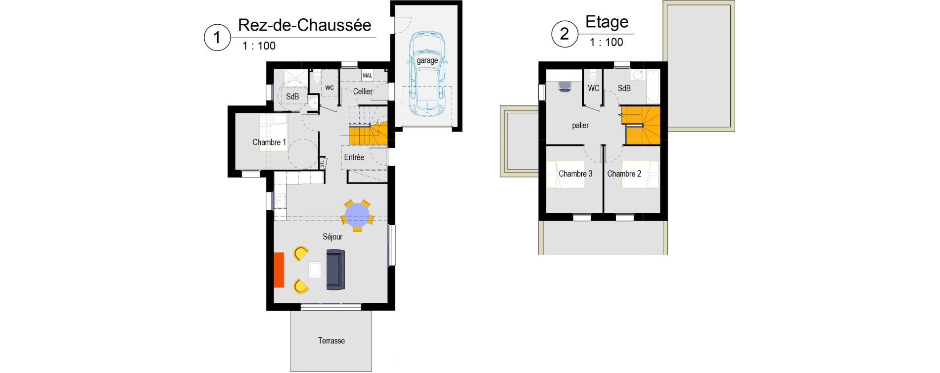 Appartement T4 de 101,21 m2 &agrave; Belz Centre