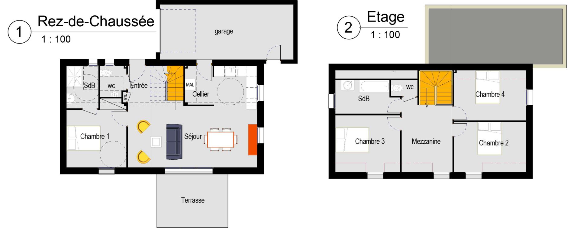 Appartement T5 de 106,05 m2 &agrave; Belz Centre