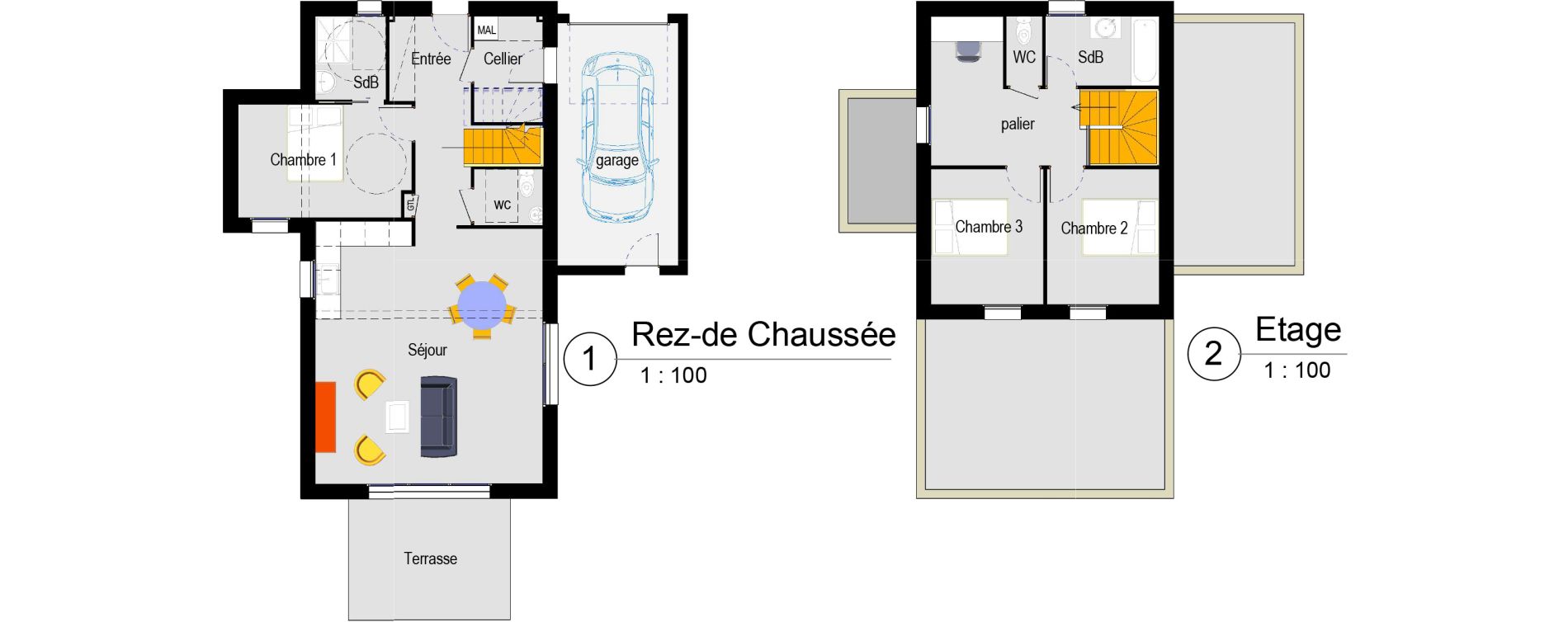 Appartement T4 de 100,91 m2 &agrave; Belz Centre