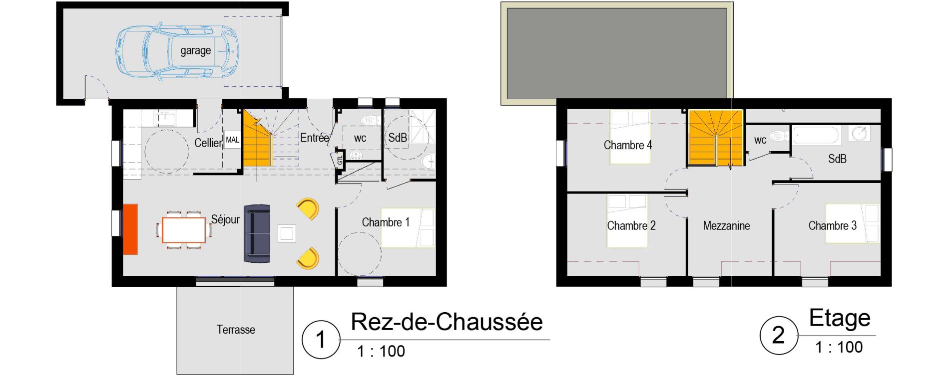 Appartement T5 de 106,05 m2 &agrave; Belz Centre