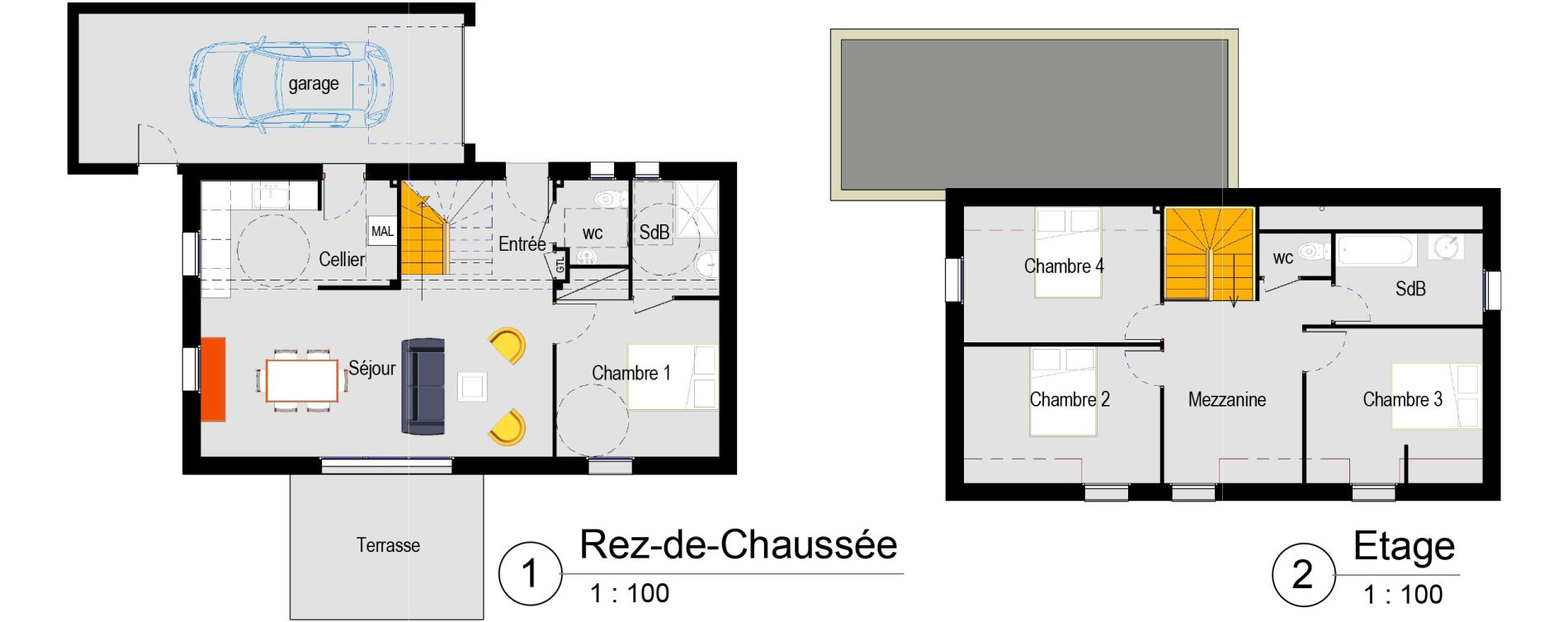 Appartement T5 de 106,06 m2 &agrave; Belz Centre