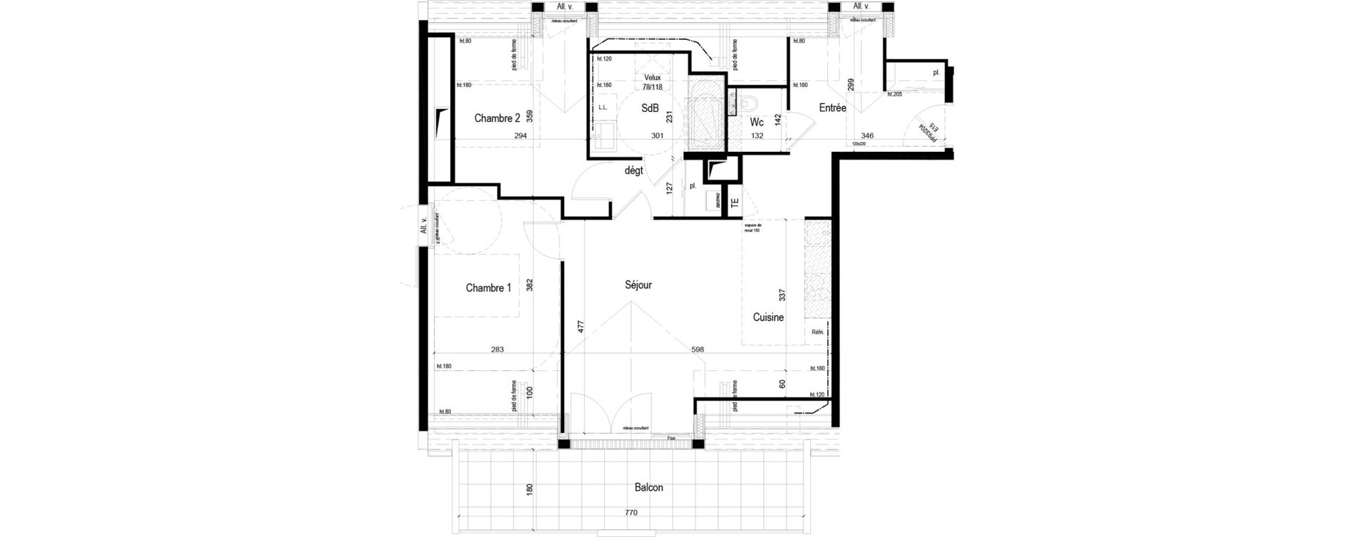 Appartement T3 de 64,46 m2 &agrave; Crach Centre
