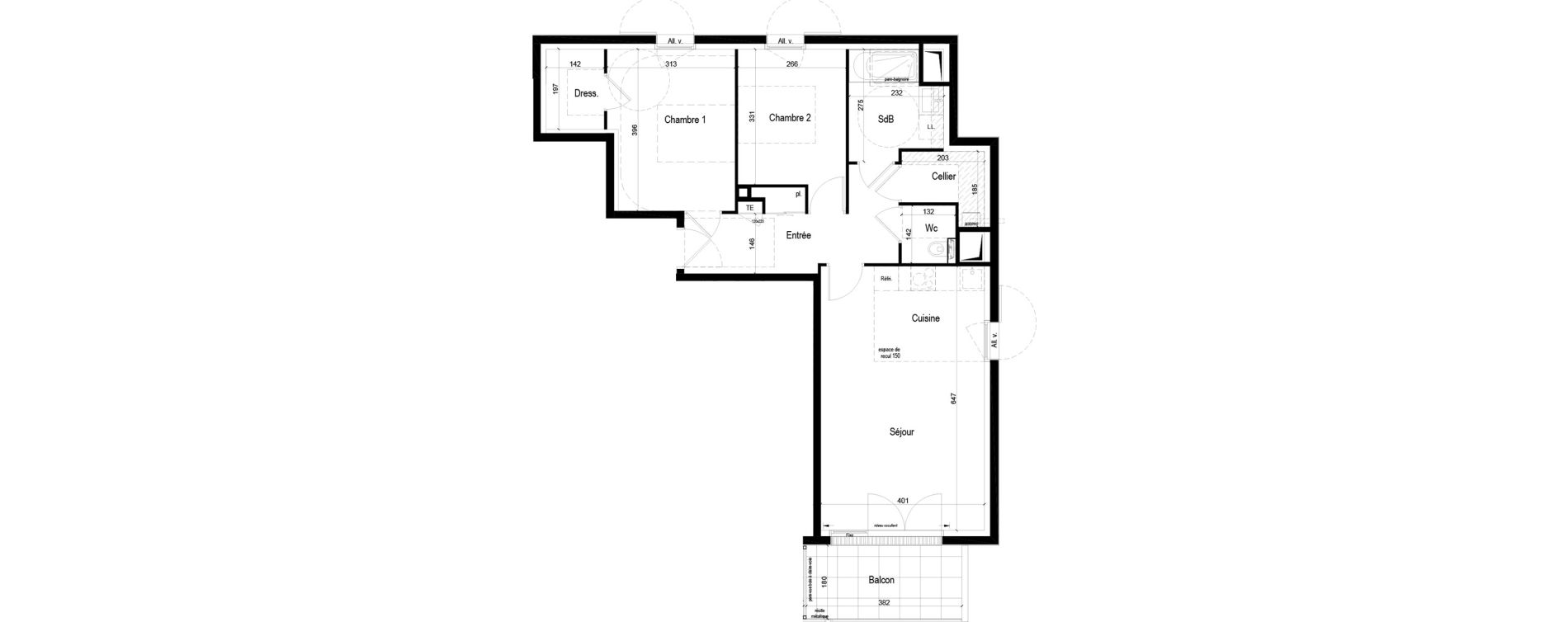 Appartement T3 de 69,62 m2 &agrave; Crach Centre