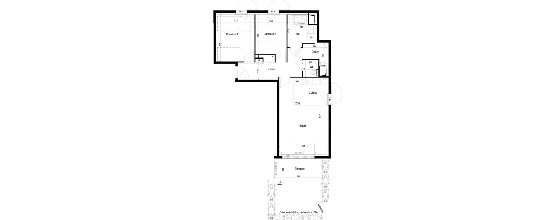 Appartement T3 de 67,49 m2 &agrave; Crach Centre