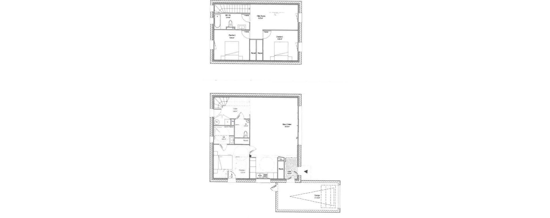 Maison T5 de 110,41 m2 &agrave; Larmor-Baden Centre