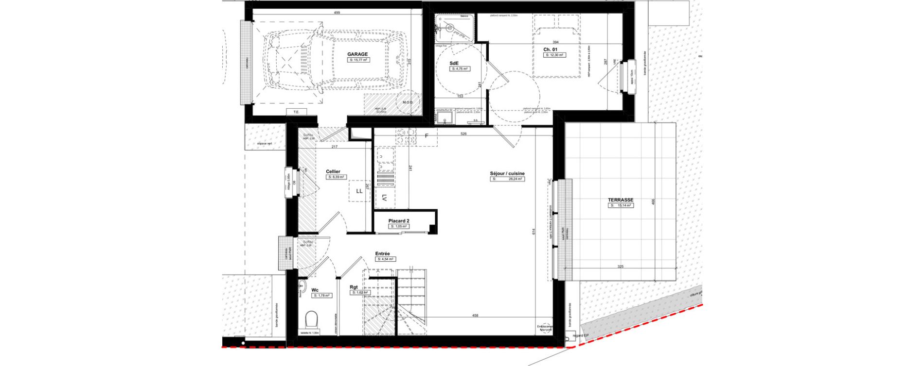 Maison T5 de 105,63 m2 &agrave; Larmor-Baden Centre